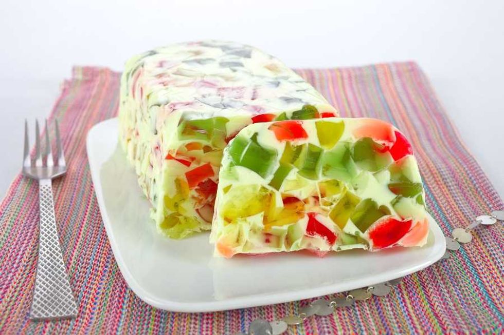 Retro recipes, vintage meals, nostalgic foods, potluck dishes, crown jewel jell-o dessert