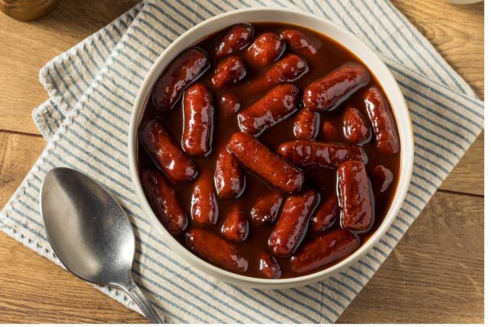 Retro recipes, vintage meals, nostalgic foods, potluck dishes, cocktail weiners