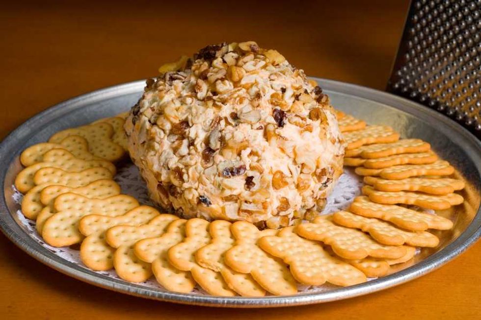 Retro recipes, vintage meals, nostalgic foods, potluck dishes, cheese ball