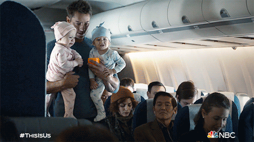 Delta, Delta airlines, children on flights, separated children, gif