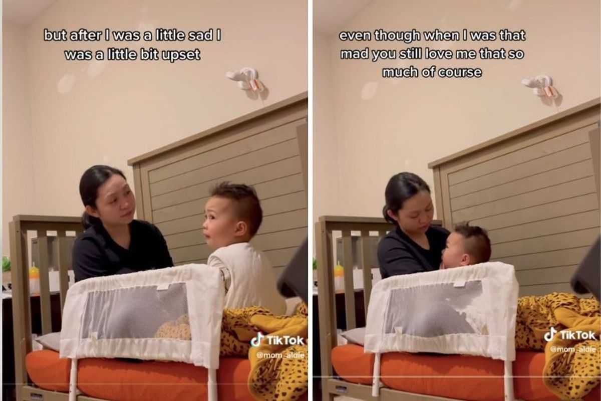 emotional intelligence, Aldie, @mom_aldie, TikTok, viral video, parenting, gentle parenting, Jonisa Padernos, articulating emotions, kids