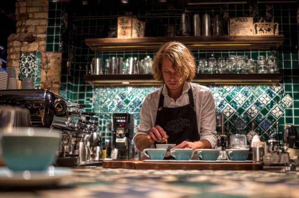 coffee shop, barista, giving, generosity, breakfast