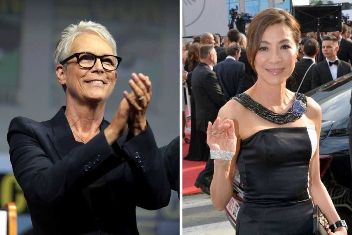 Jamie Lee Curtis, Michelle Yeoh, women supporting women, hype woman, competition, Golden Globes, Erin Gallagher, LinkedIn, viral, inspirational