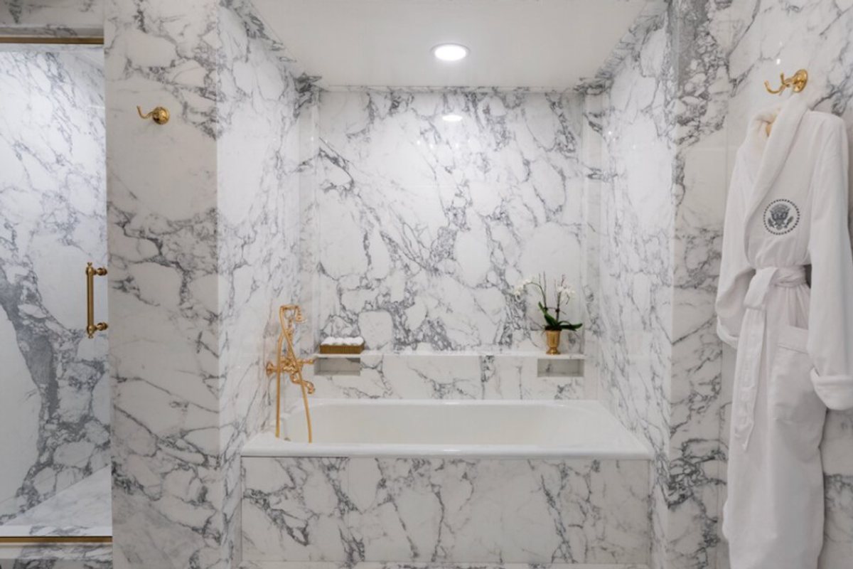 Boasting Of  Bathroom's 'Statuary Marble' During Shutdown, Trump Provokes Fury