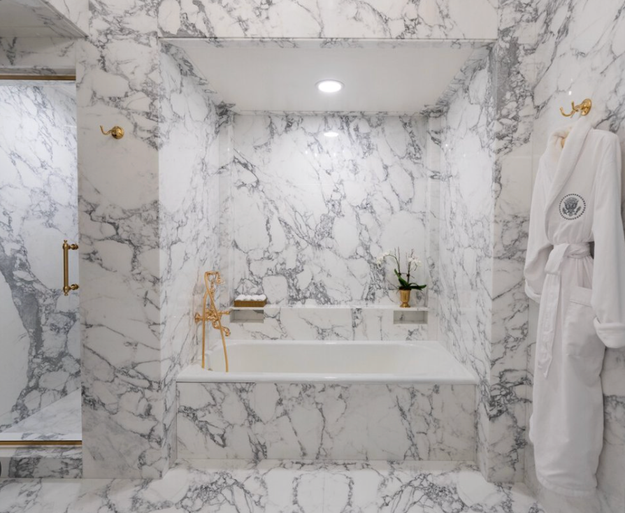 Boasting Of  Bathroom's 'Statuary Marble' During Shutdown, Trump Provokes Fury