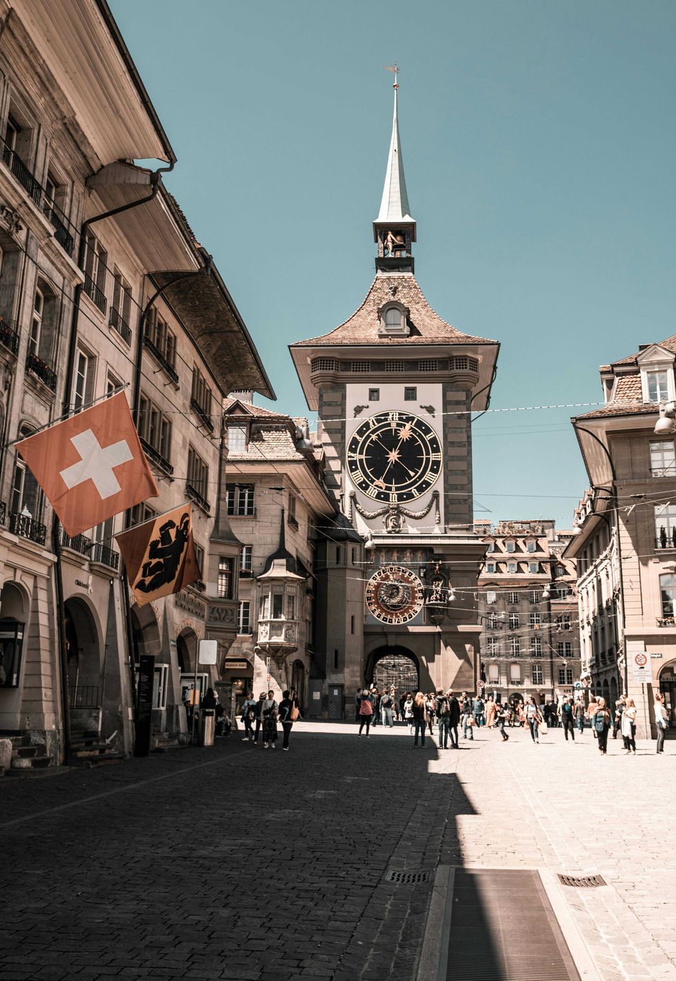 switzerland, clock, bern, tourism