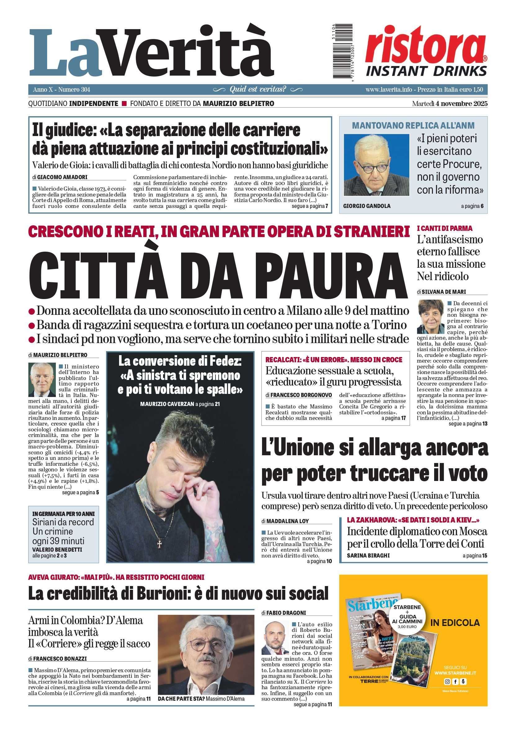 Oggi in edicola