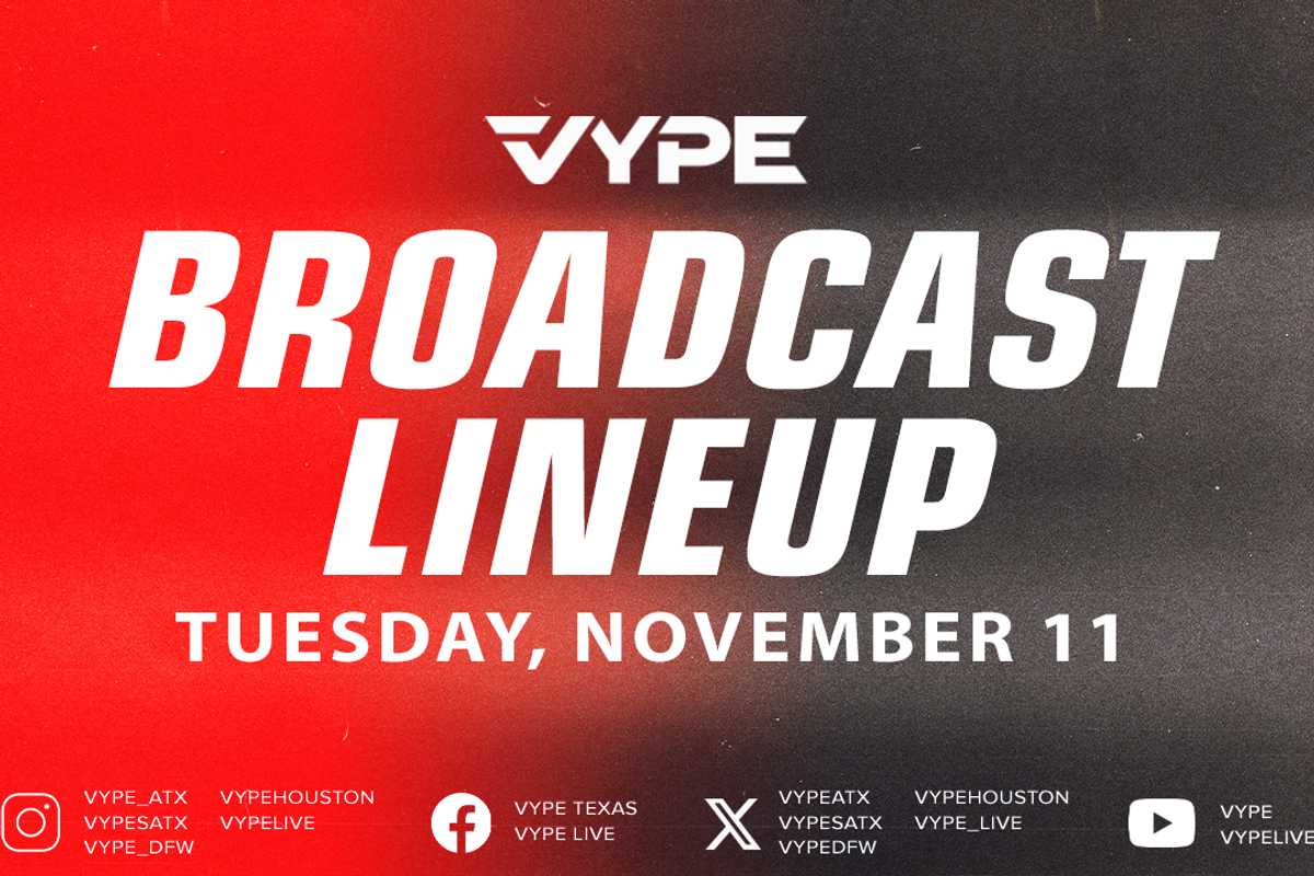 VYPE Live Lineup - Tuesday 11/11/25