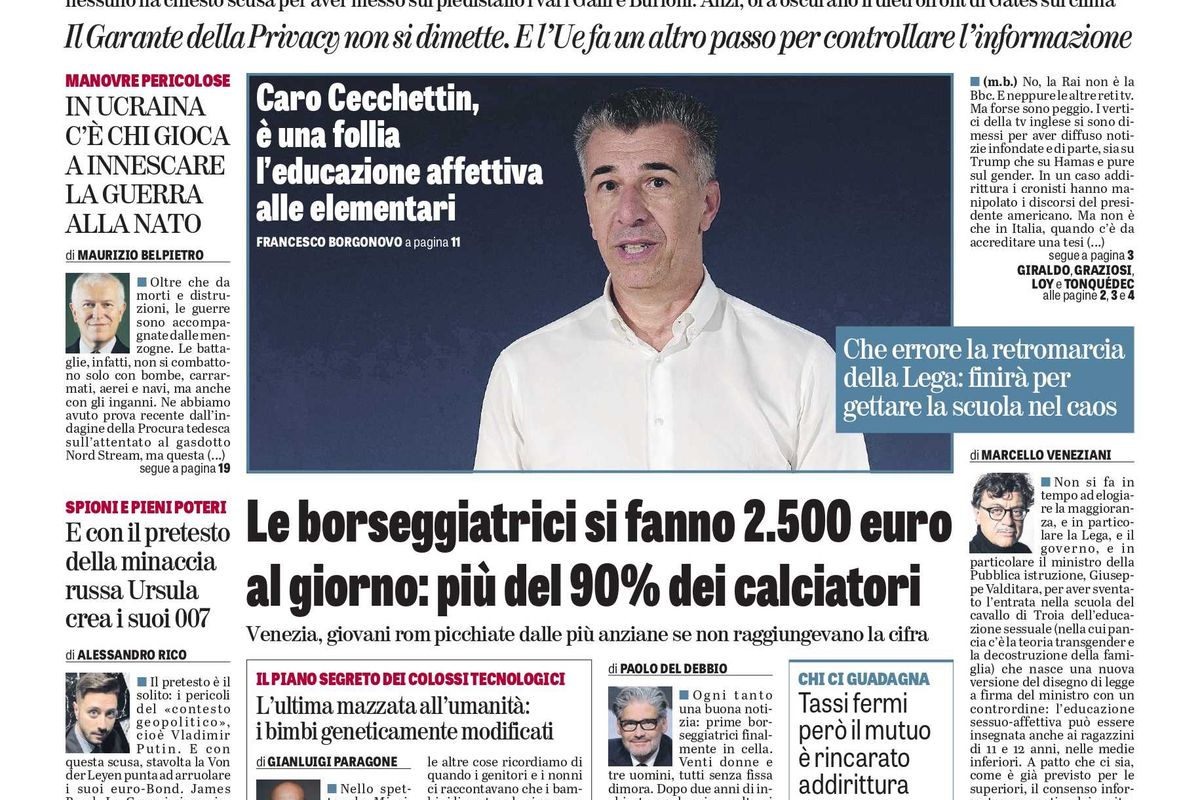 Oggi in edicola