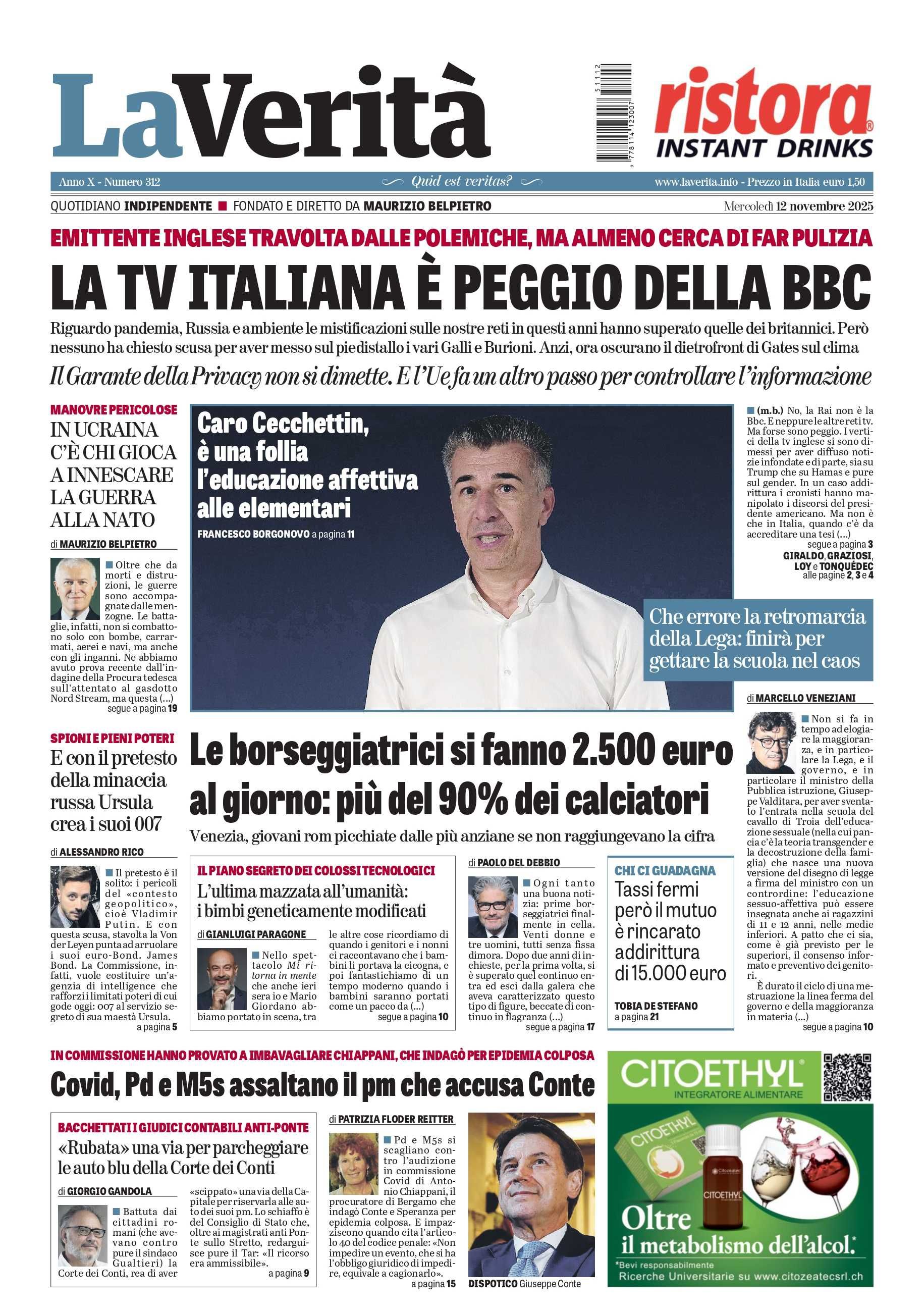 Oggi in edicola