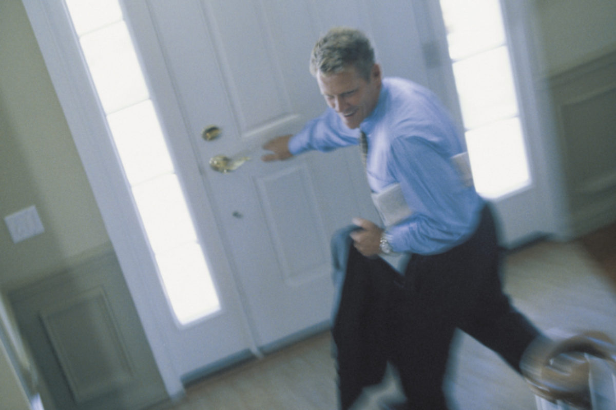 irish goodbye, irish exit, popular sayings, irish people, man leaving house