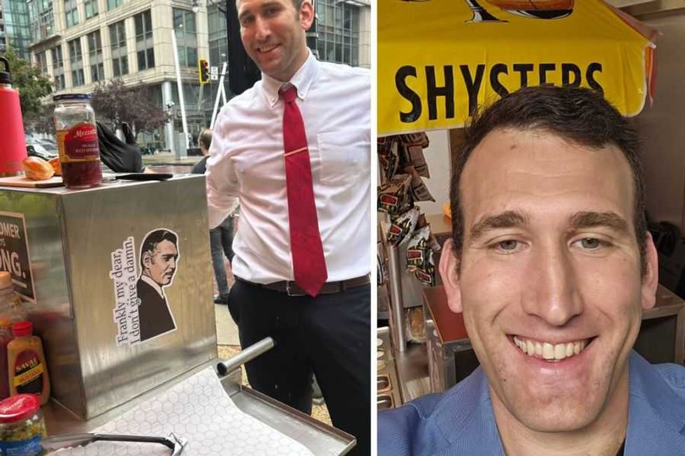 Furloughed IRS lawyer lives out his childhood dream by opening a cheeky hot dog stand