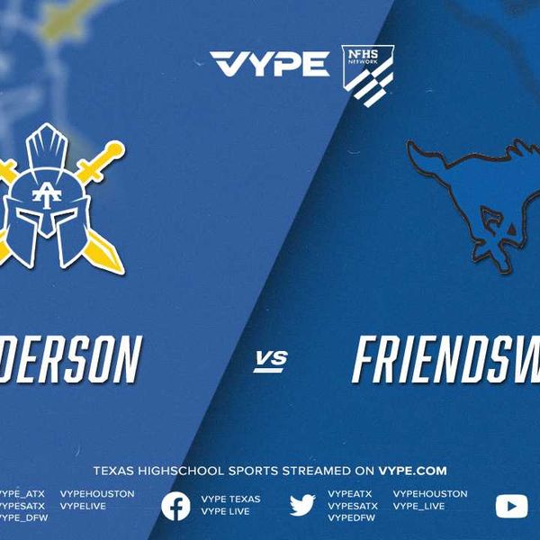 3PM | NFHS – 5A D1 Football Bi-dist.: Anderson vs. Friendswood