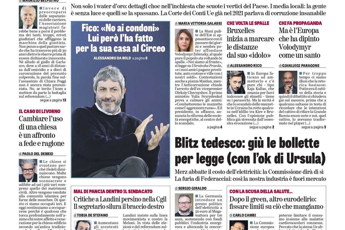 Oggi in edicola