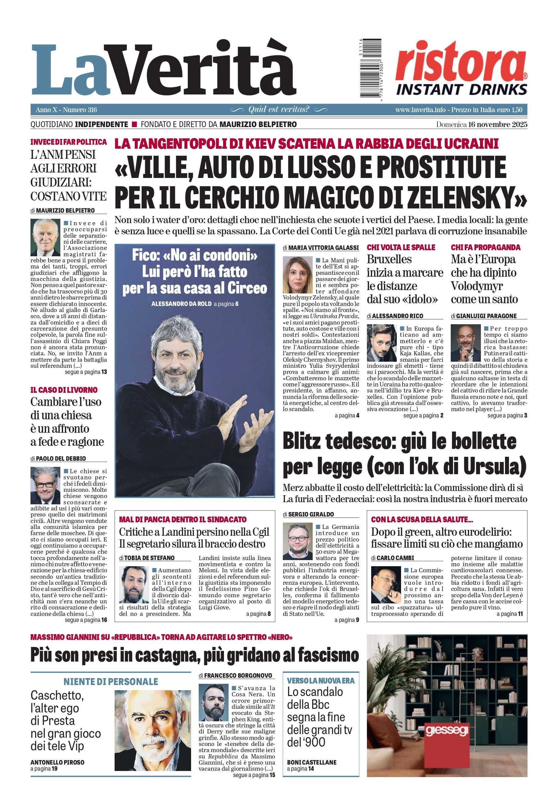 Oggi in edicola