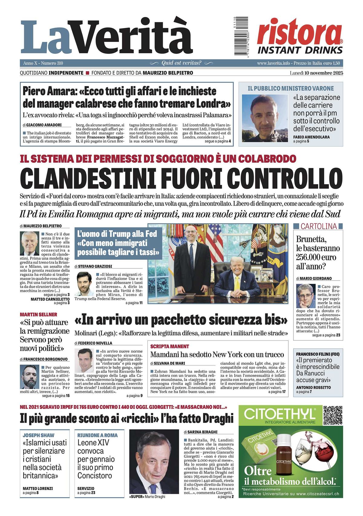Oggi in edicola