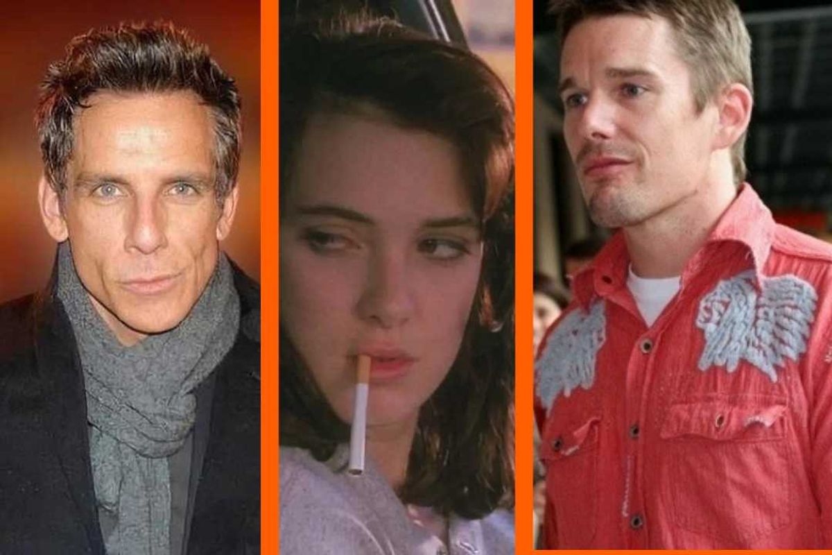 Ben Stiller, Winona Ryder, Ethan Hawke, Reality Bites, love triangle, Gen X