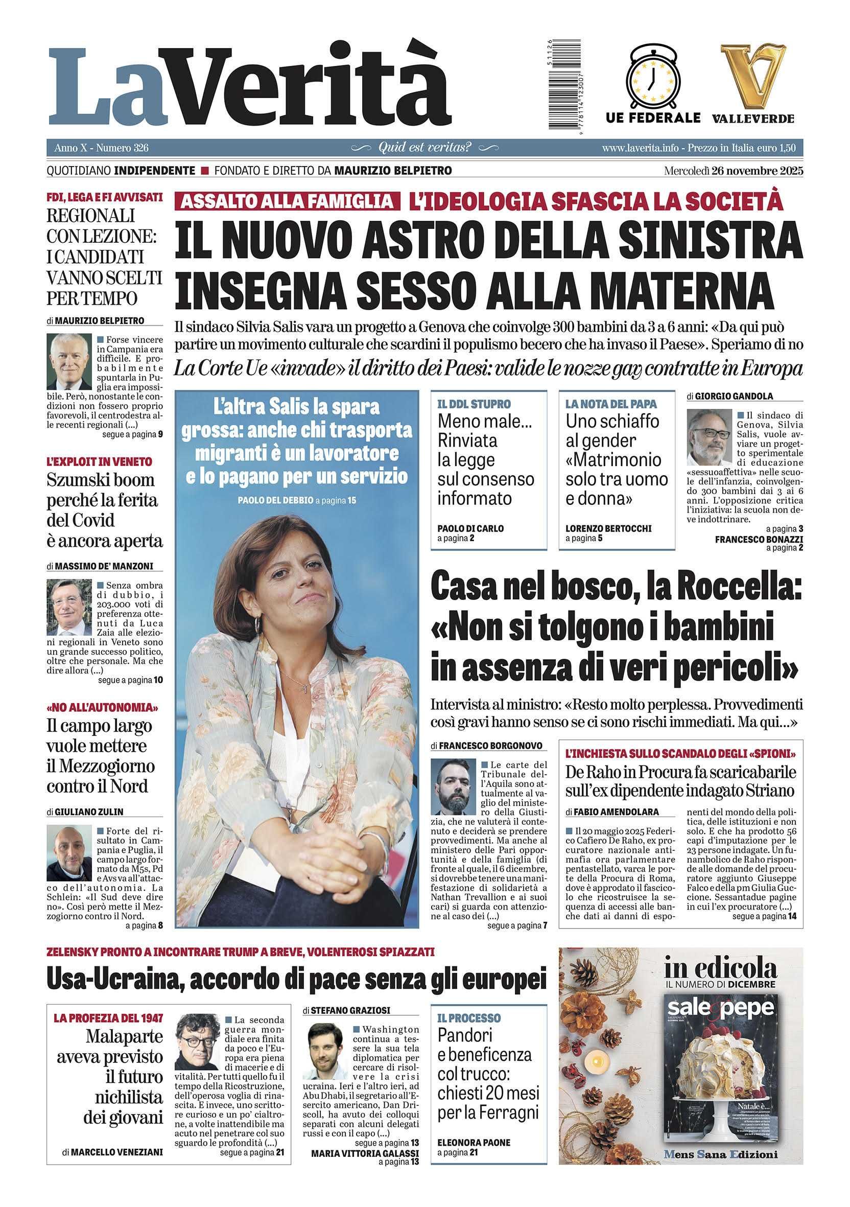 Oggi in edicola