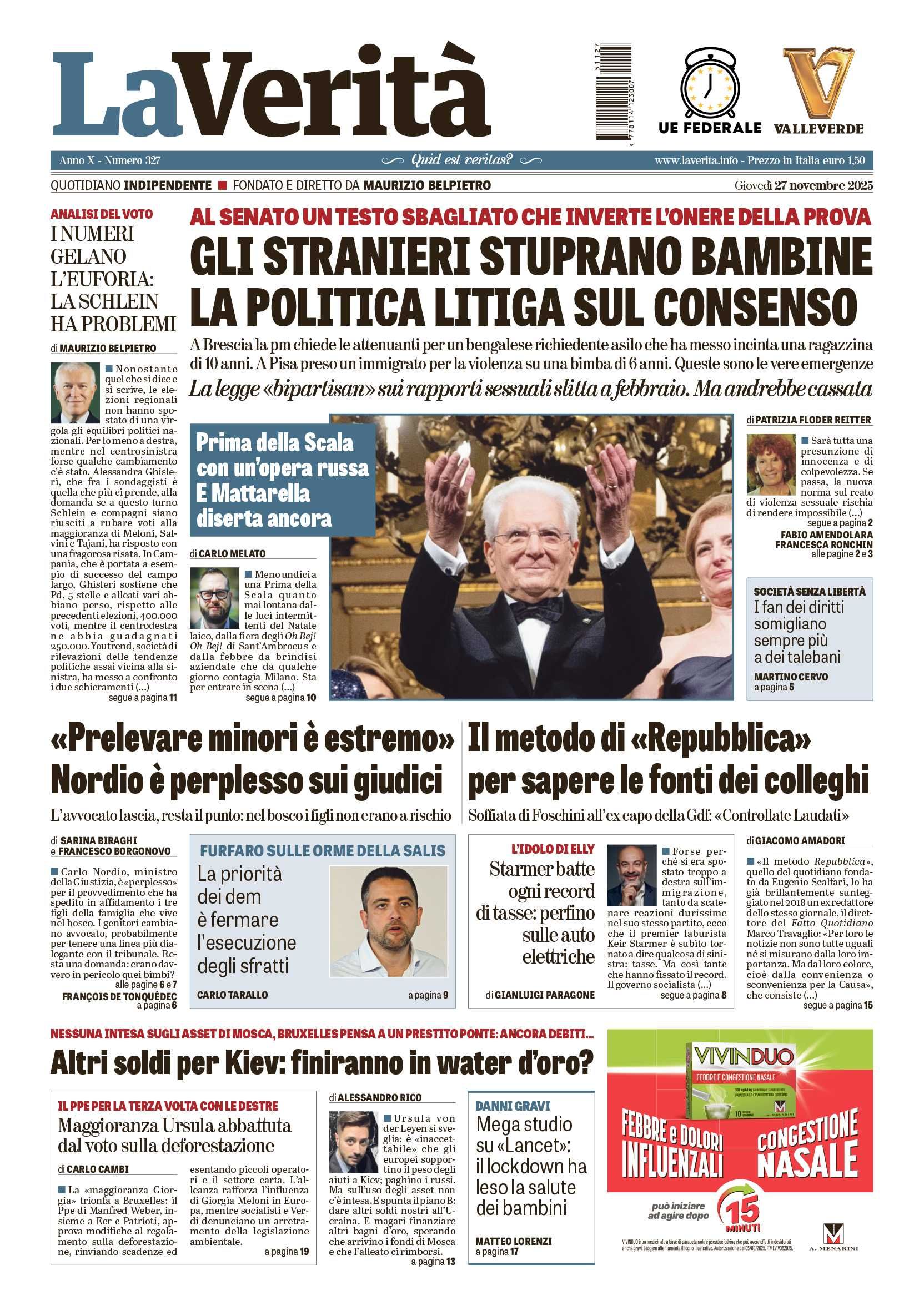 Oggi in edicola