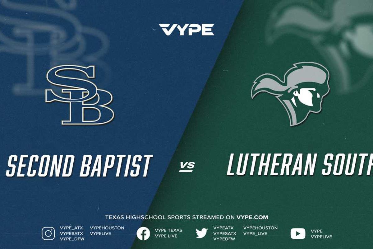 6PM - TAPPS D2 Football State Semifinal: Second Baptist vs. Lutheran South
