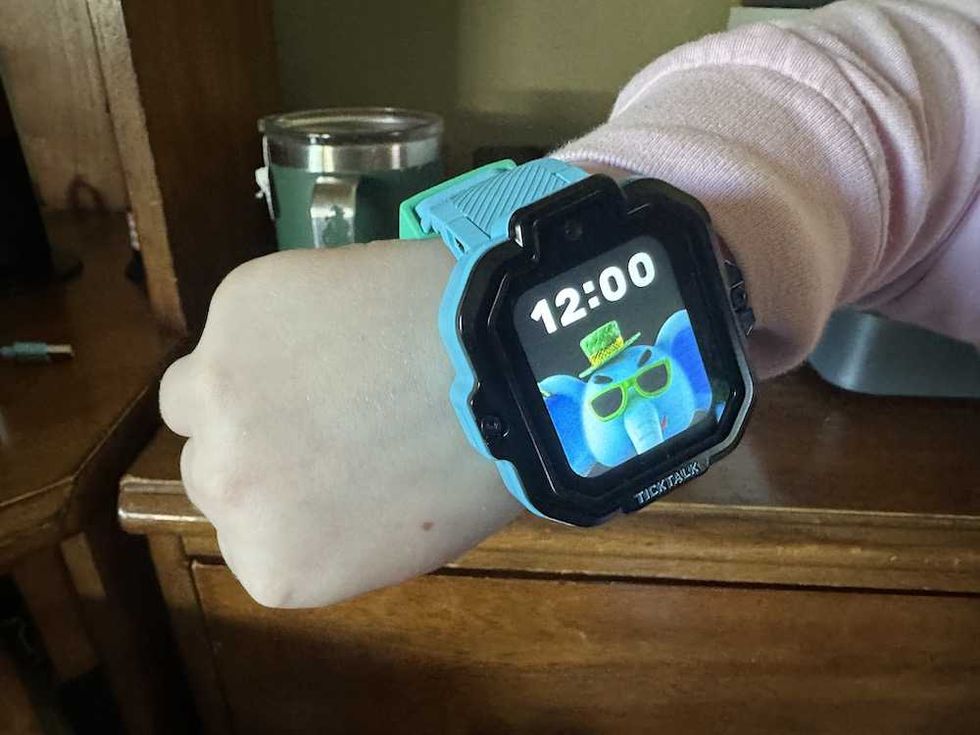 photo of TickTalk 5 Kids Smartwatch on a kid's wrist