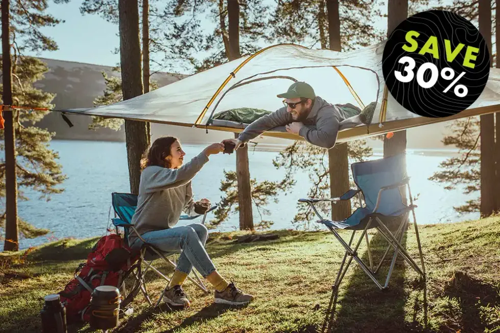 photo of Tentsile Stingray V3 Tree Tent on a campsite