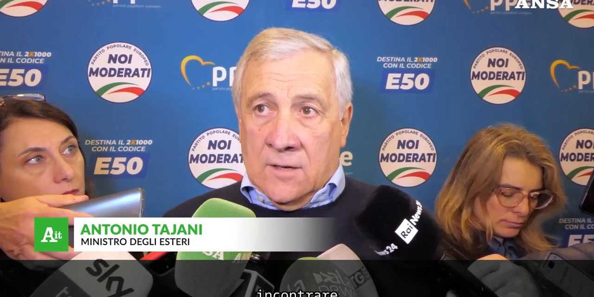 Tajani: «Alberto Trentini è stato visto in condizioni migliori dell