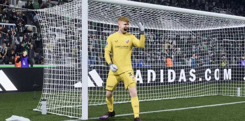 goalie in net for FC26 game