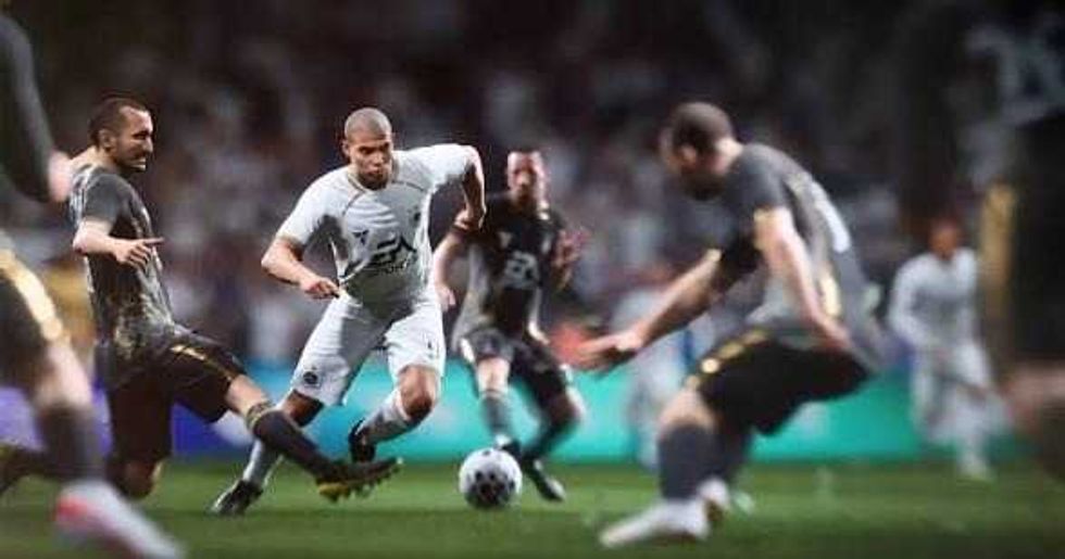 soccer players in FC26 game