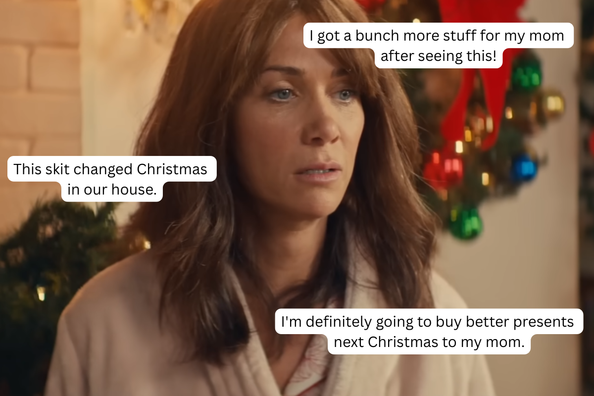 snl, christmas, holidays, satire, comedy, kristen wiig, saturday night live, humor, youtube, christmas presents, moms