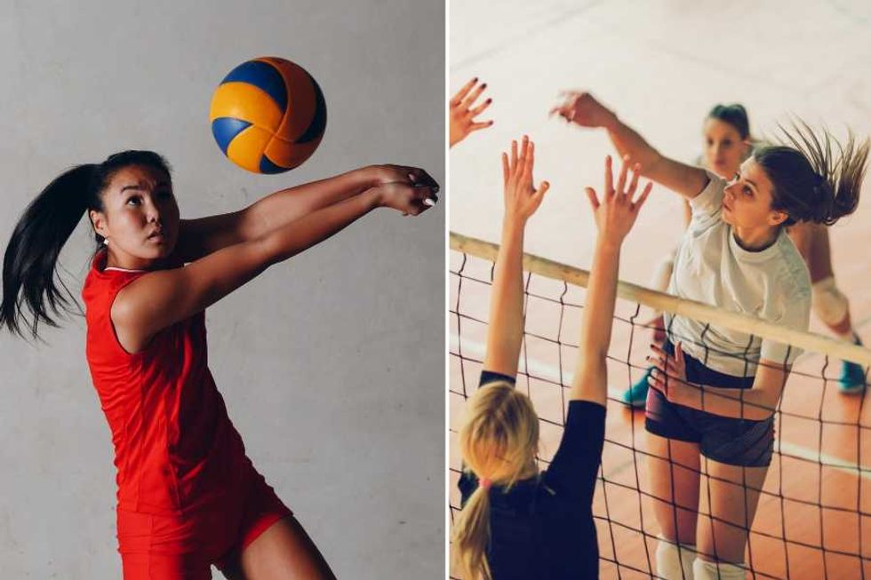 Women's volleyball had a ponytail problem. A bald, male coach's 3-ft-long invention solved it.