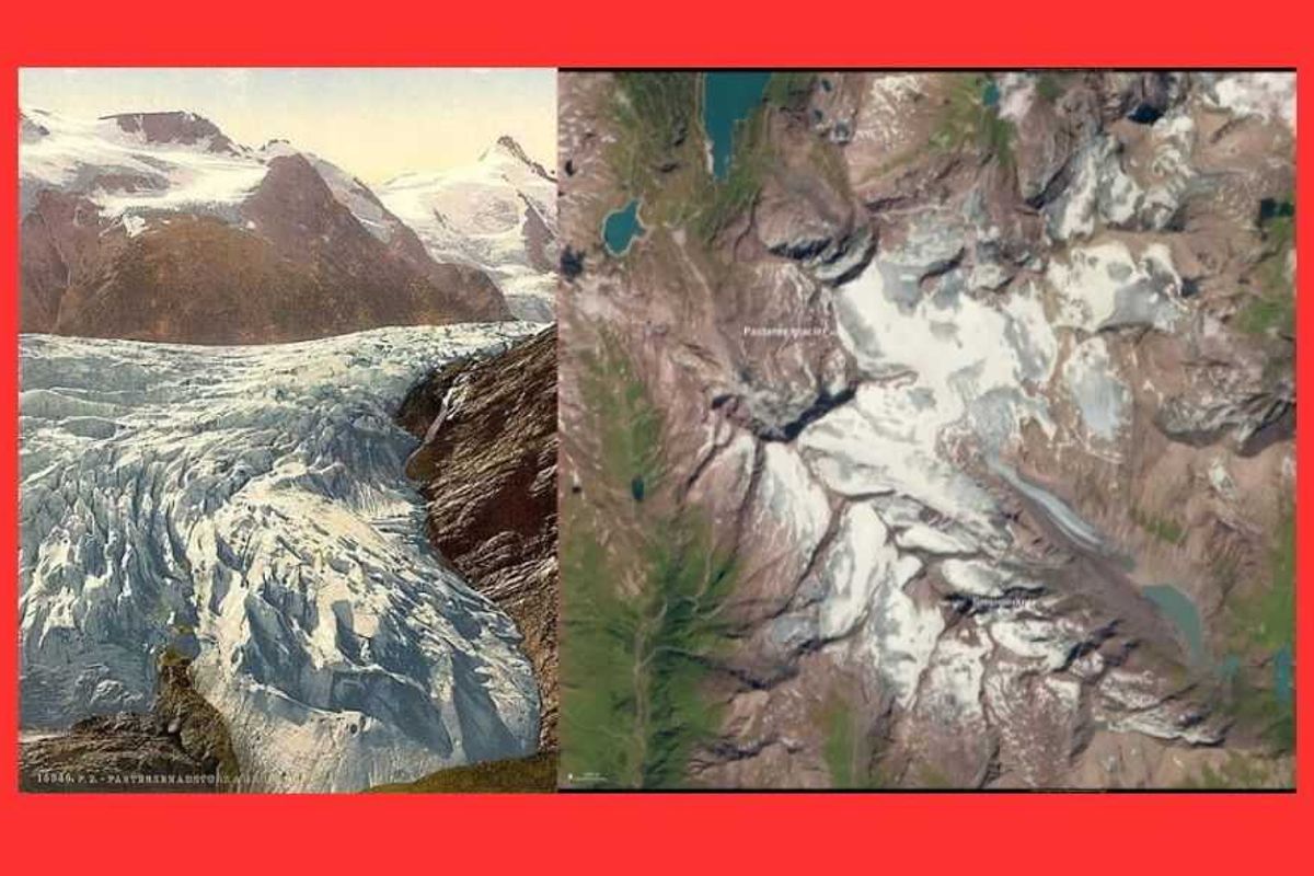 Pasterze, Pasterze Glacier, climate change, satellite, weather, global warming