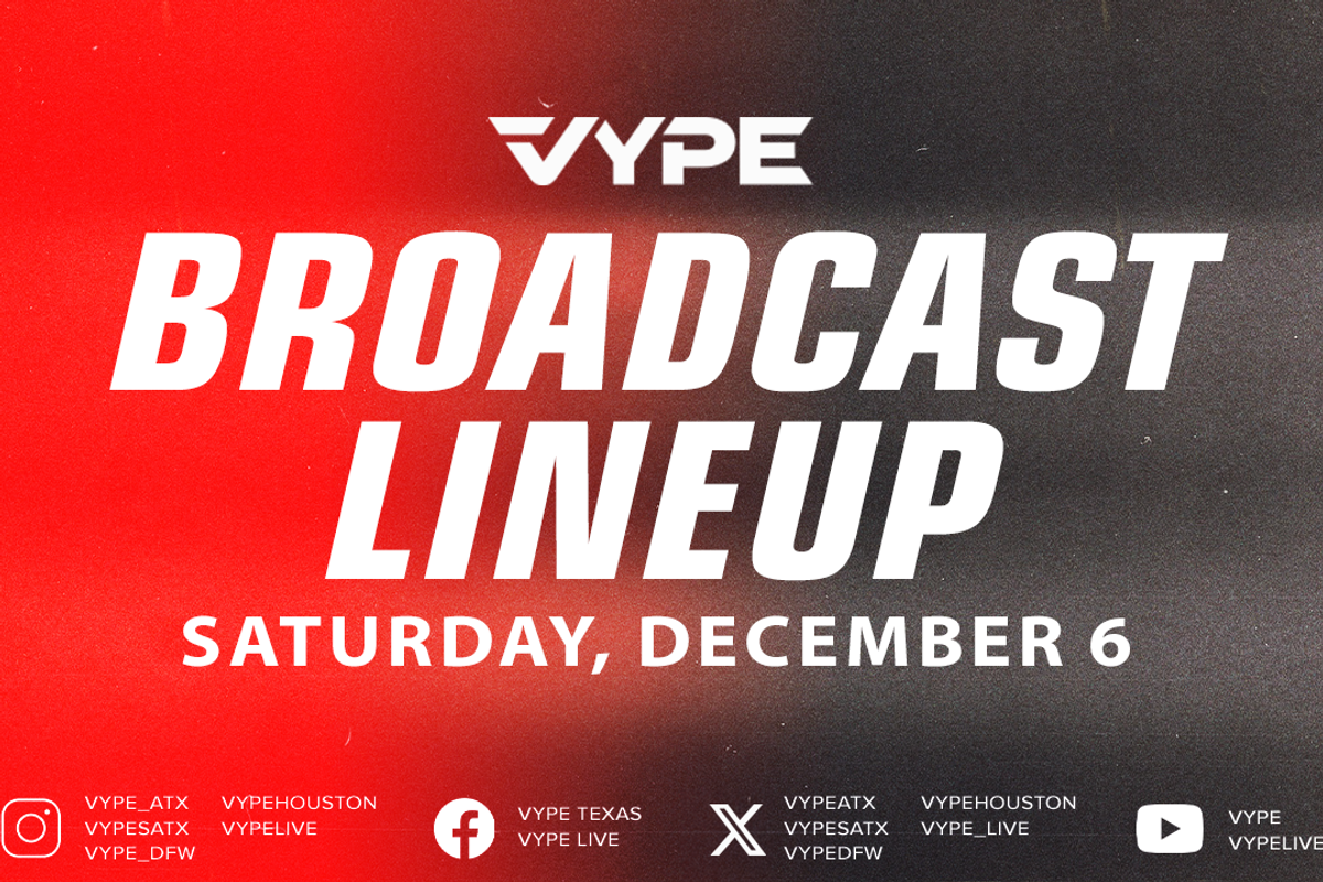 VYPE Live Lineup - Saturday 12/6/25
