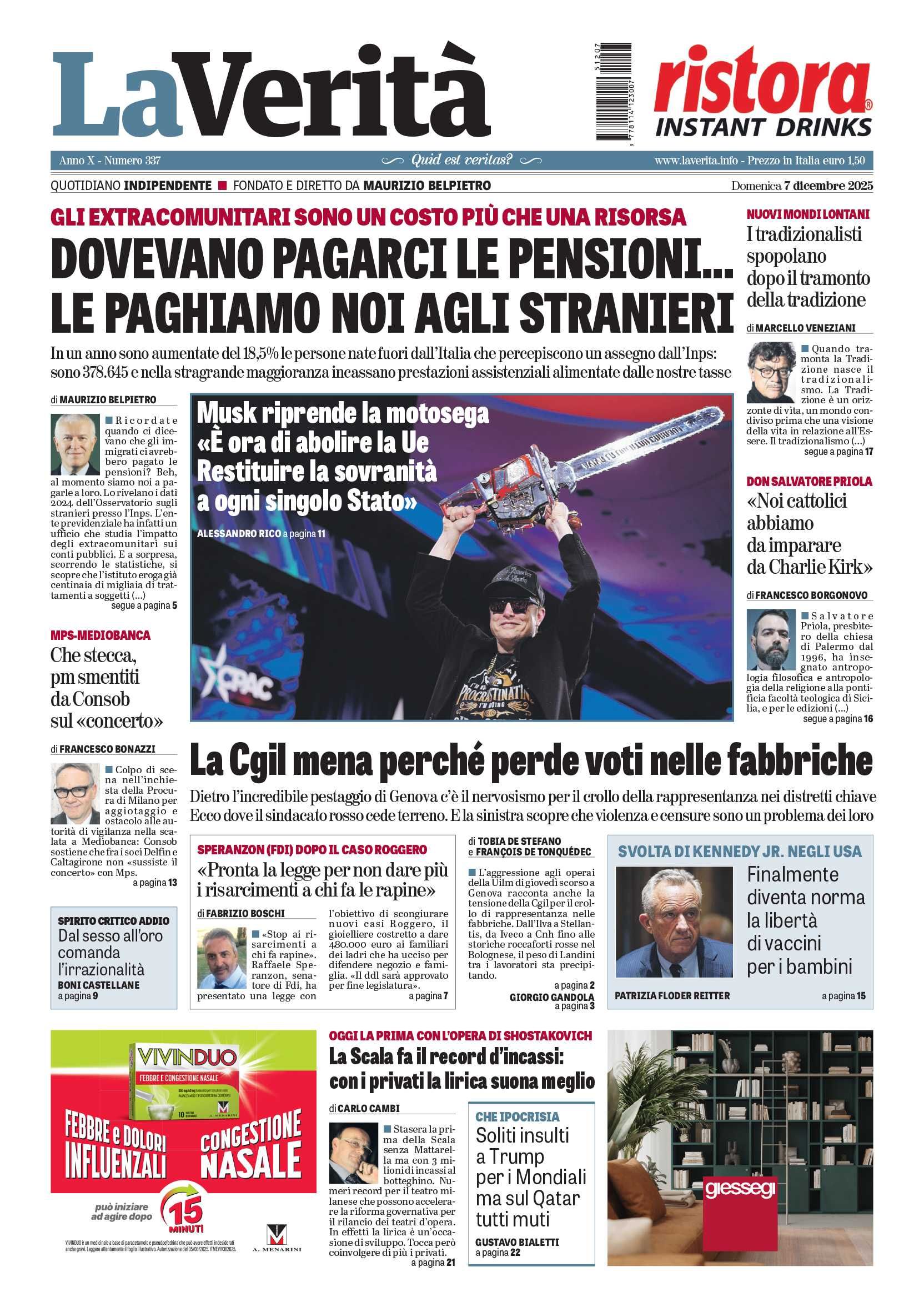 Oggi in edicola