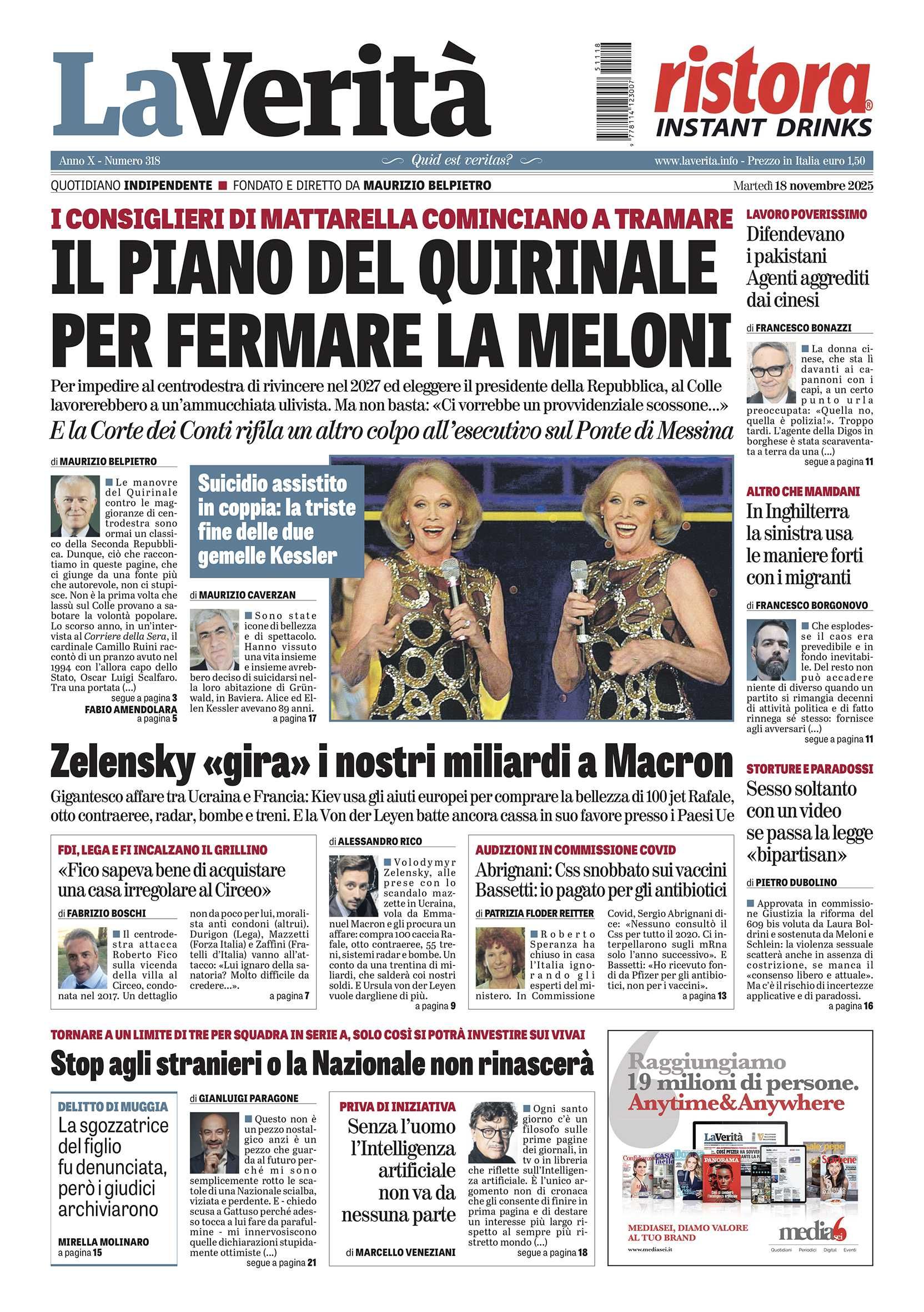 Oggi in edicola