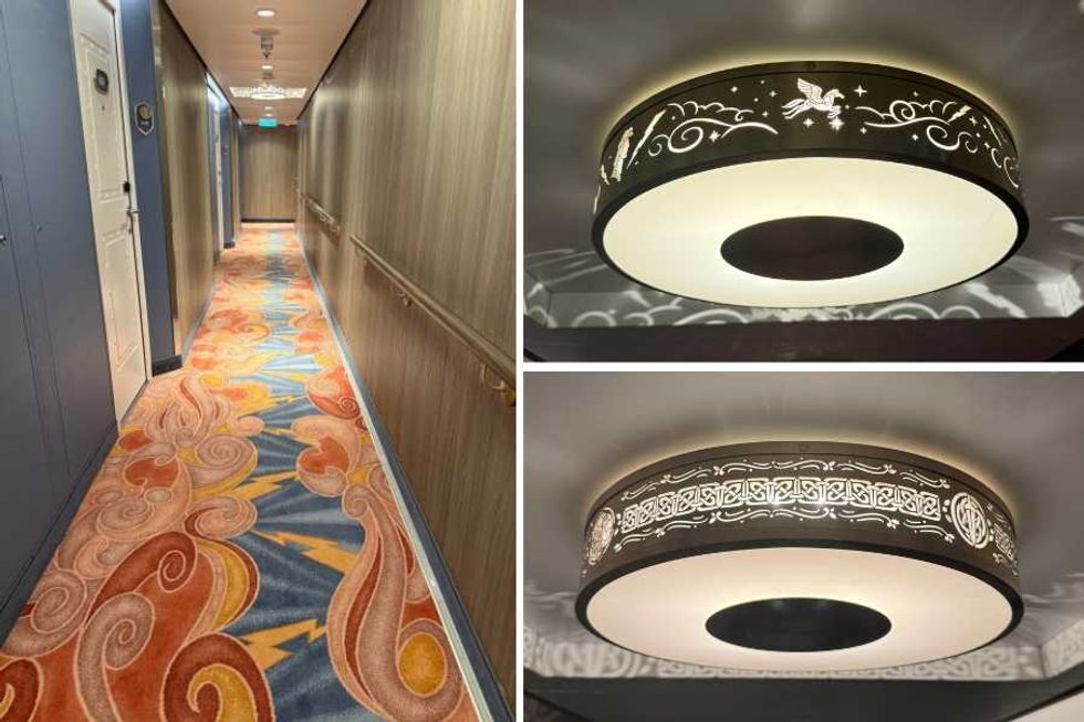 disney destiny, disney cruise, themed hallways, hercules, brave