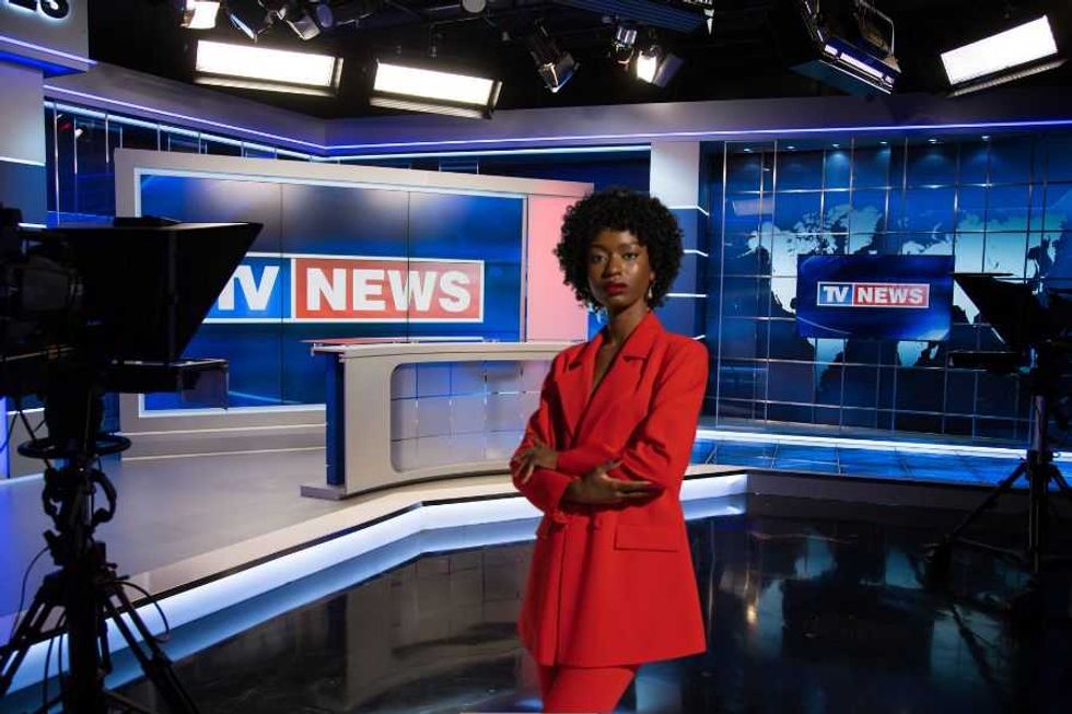 News anchor comically roasted by her own parents after they saw her high-fashion outfit on air