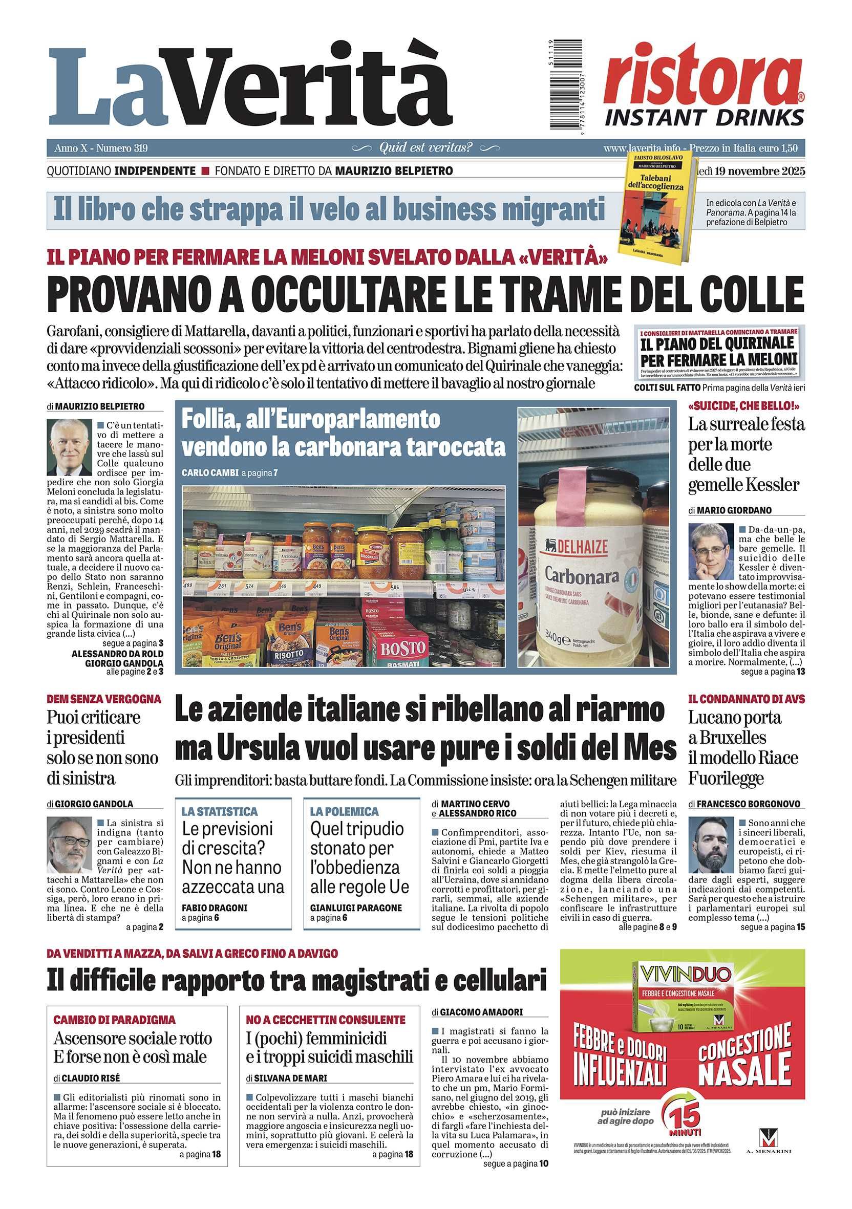 Oggi in edicola