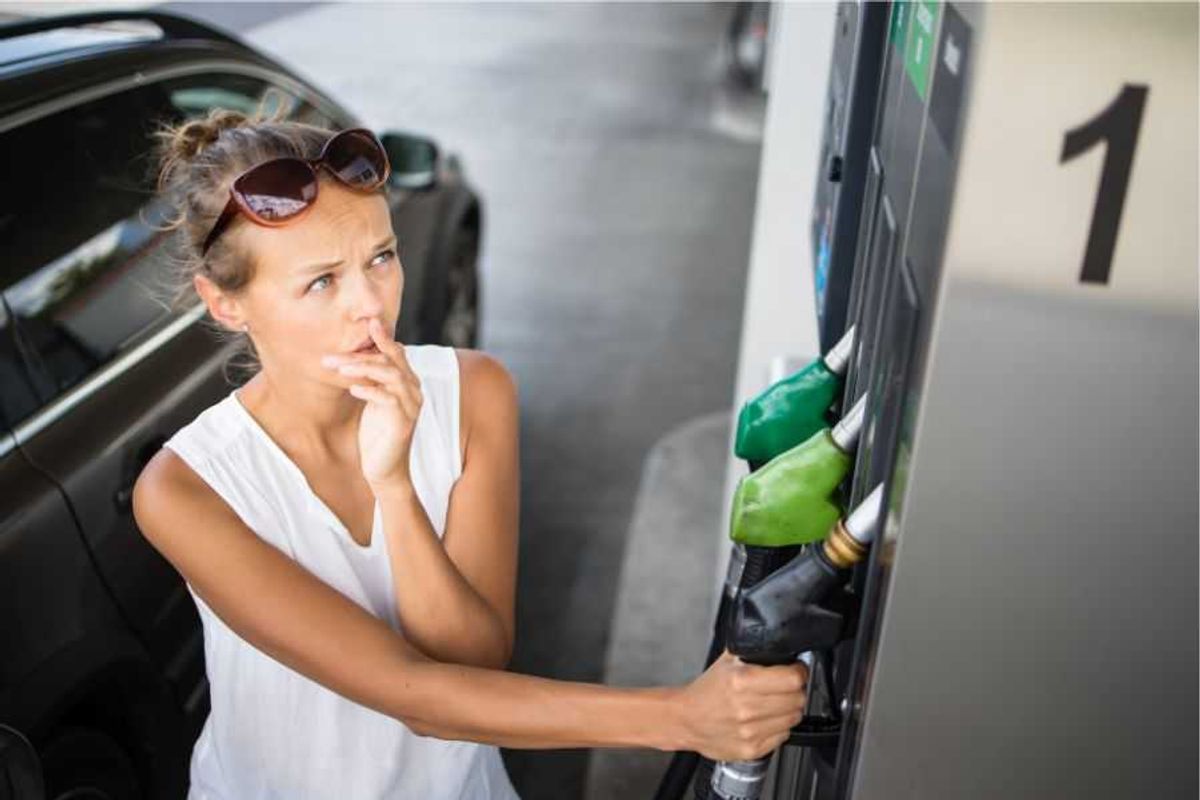 gen z; old gas pump; gen zer gas pump; millennials; technology