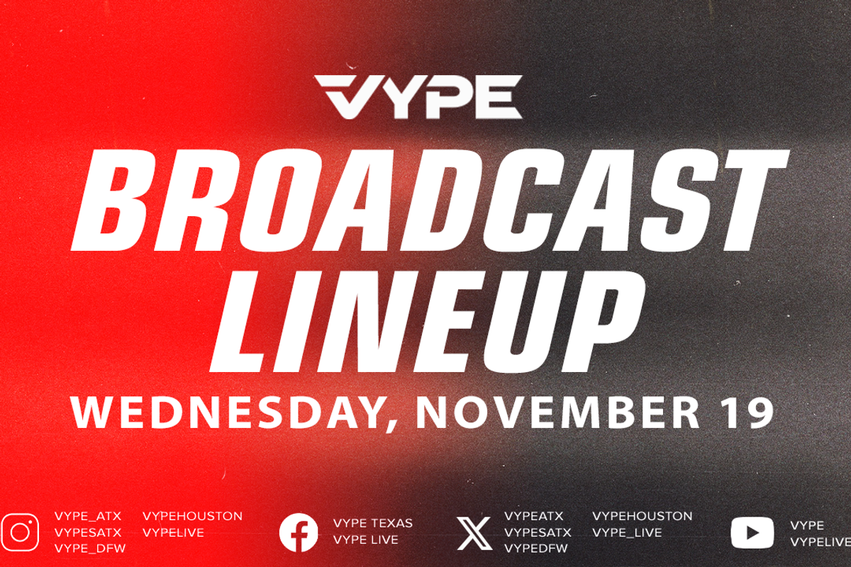 VYPE Live Lineup - Wednesday 11/19/25