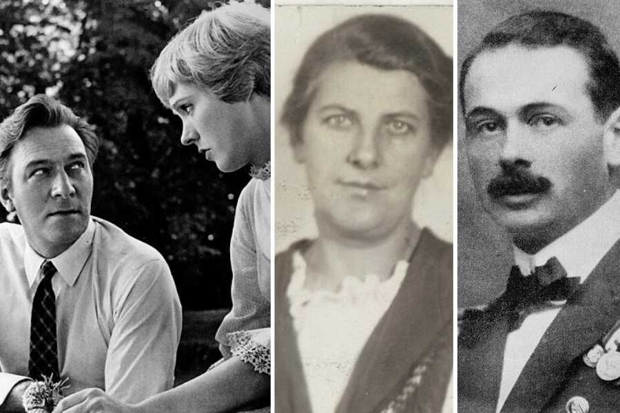 maria von trapp, maria and georg von trapp, the sound of music, love story