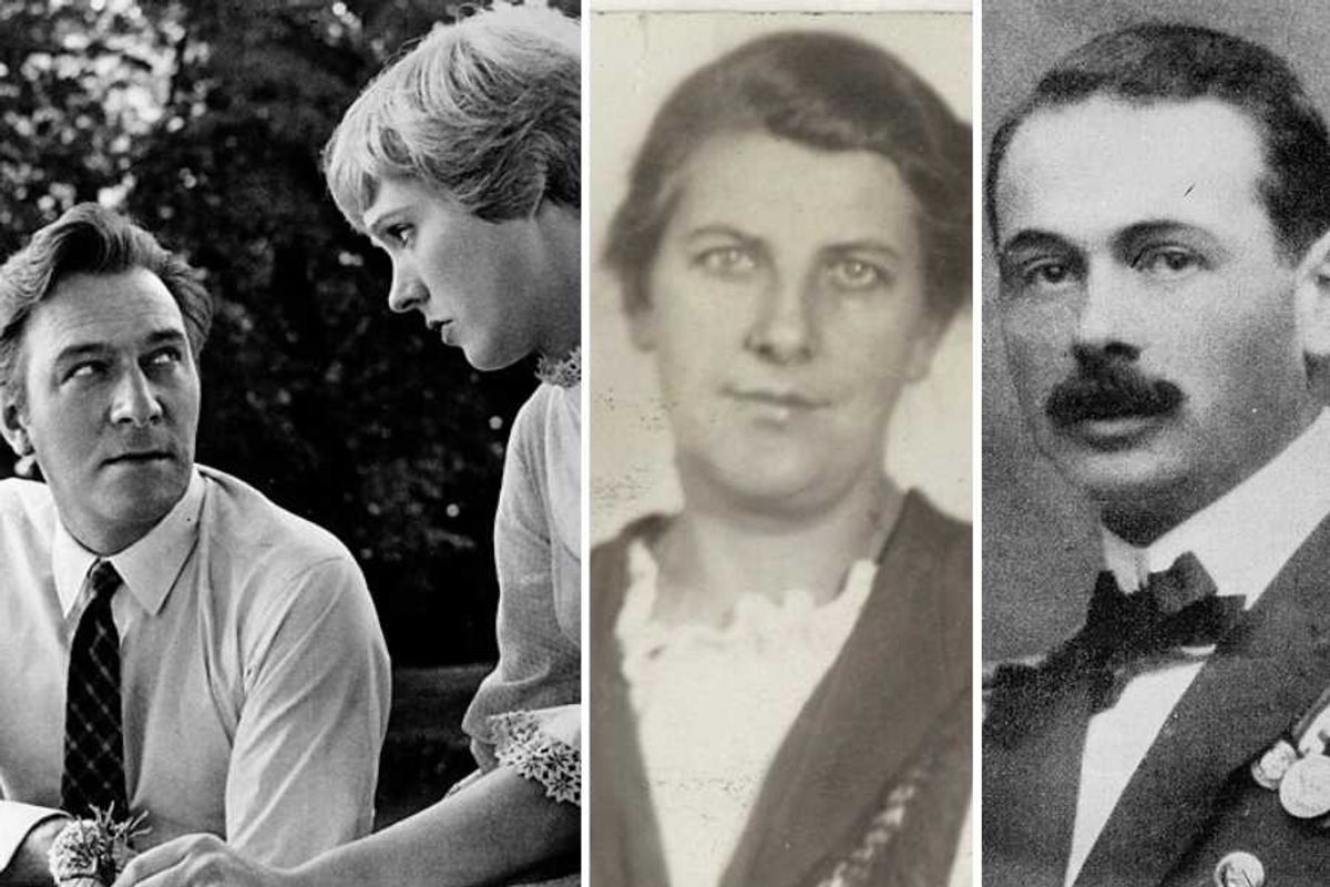 maria von trapp, maria and georg von trapp, the sound of music, love story