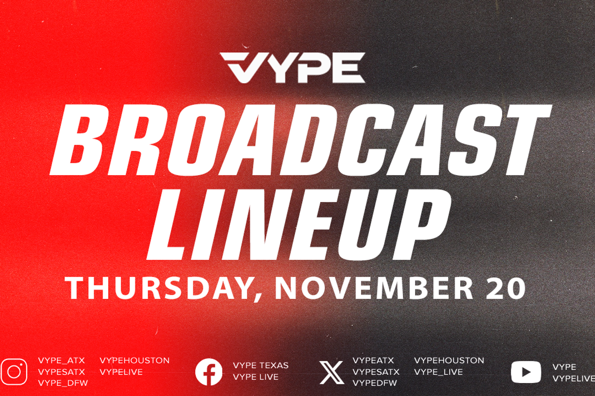 VYPE Live Lineup - Thursday 11/20/25
