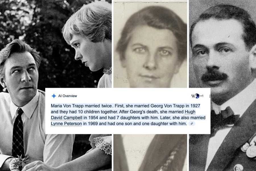 maria von trapp, google AI overview, false information, misinformation, sound of music