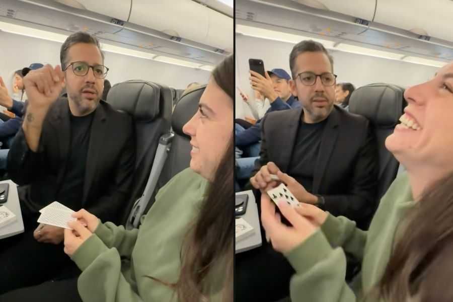 david blaine, magic trick, card trick, celebrity meeting, sleight of hand