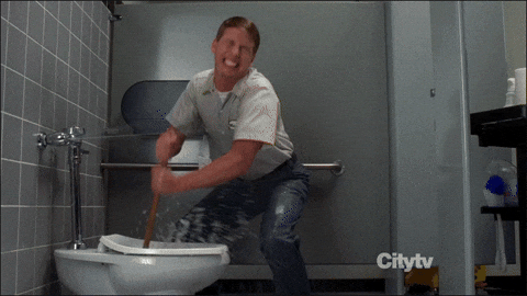 unclogging toilet, toilet clog hacks, babs, brunch with babs, life hacks, household hacks, unclogging toilet without a plunger