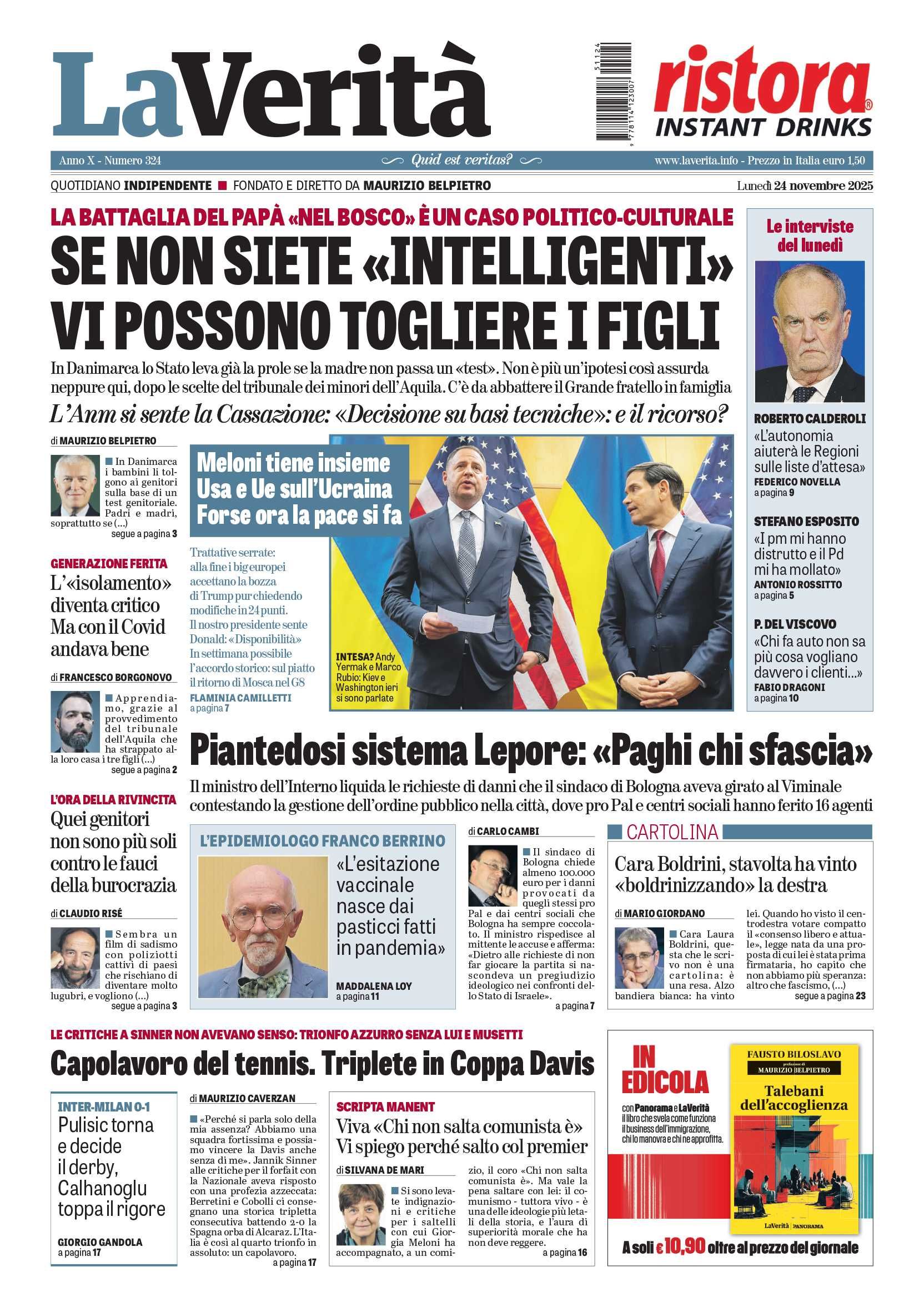 Oggi in edicola