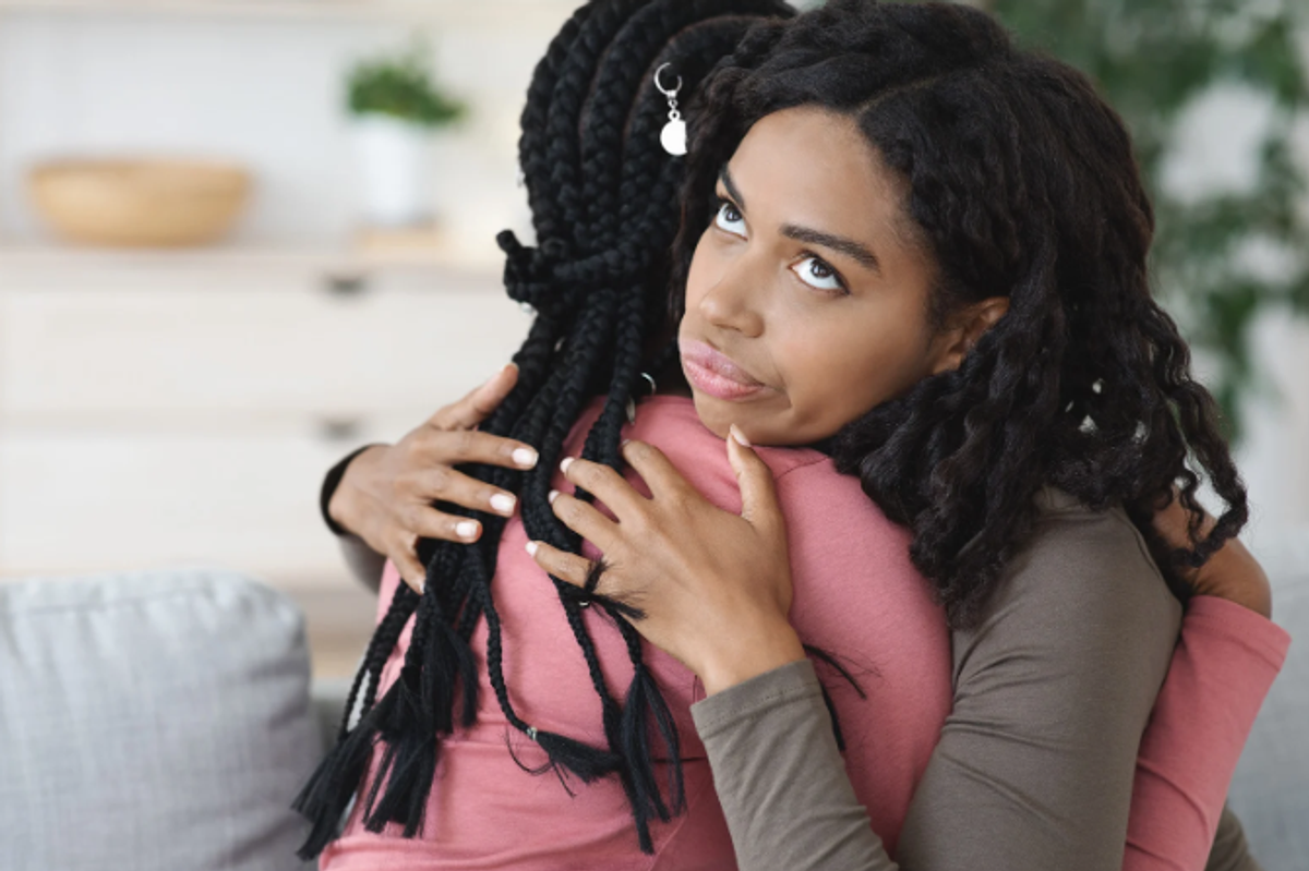 woman, women friendship, annoying friend, annoyed woman, hugging