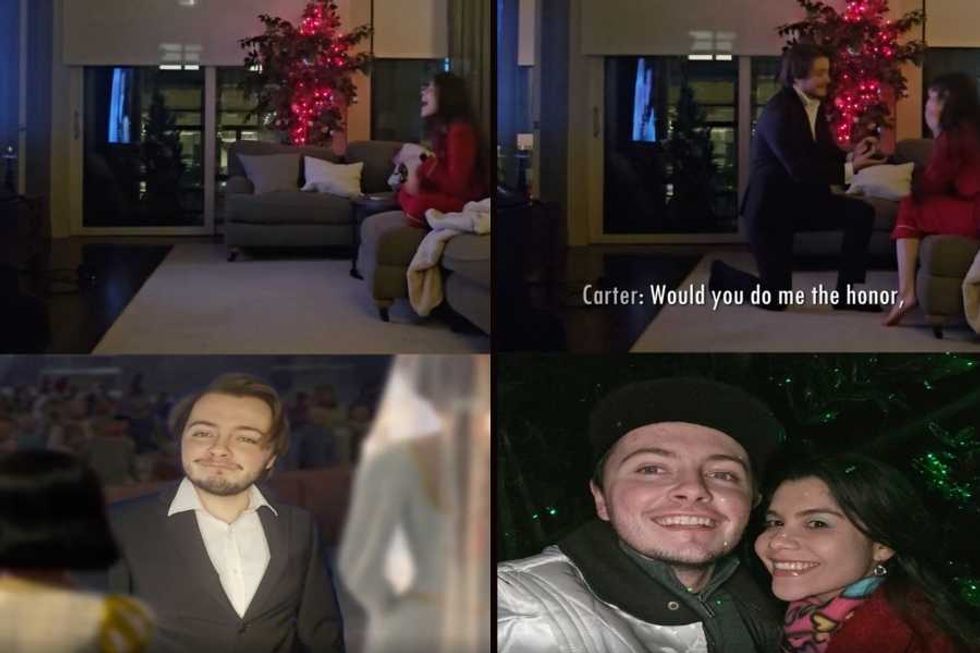 A man edited himself into a classic 'Shrek' scene and made it the ultimate wedding proposal