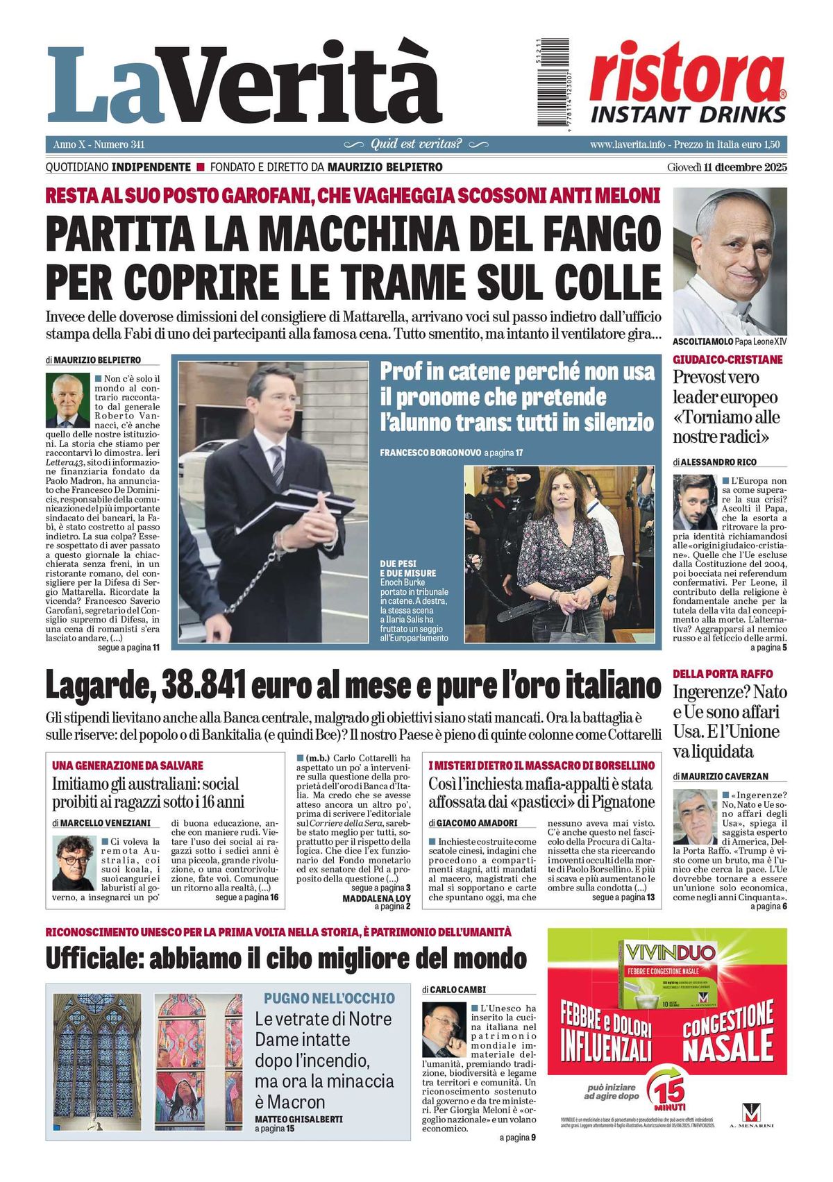 Oggi in edicola